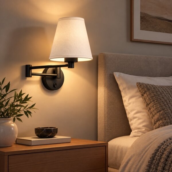 BRILAGI - Lampada da parete NUBILA 1xE27/15W/230V bianco/nero