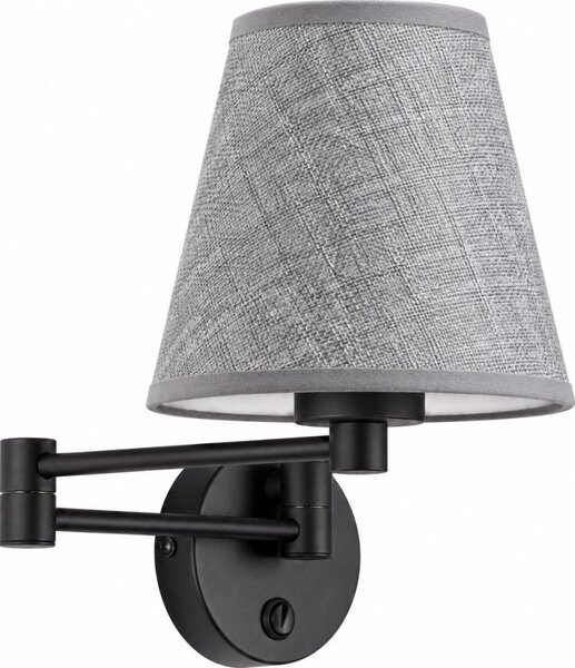 BRILAGI - Lampada da parete NUBILA 1xE27/15W/230V grigia/nera