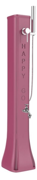 Mini Doccia Solare da Giardino Lavapiedi Miscelatore e Doccetta Mobile Arkema Happy Go Fuxia
