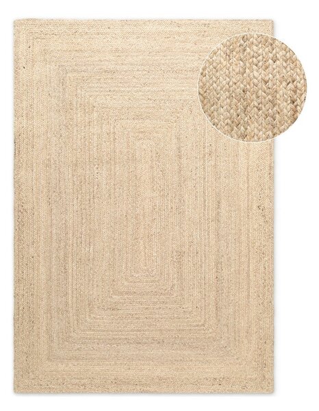 Tappeto colore naturale chiaro in iuta reversibile/tessuto a mano 120x180 cm Juno – Hanse Home