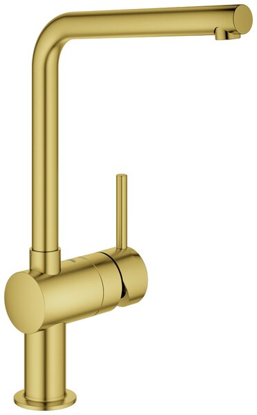 Miscelatore monocomando per lavello Minta 31375 bocca a L cool sunrise spazzolato