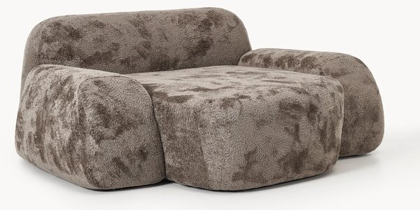 Poltrona lounge XL in teddy bouclé Wolke