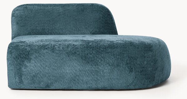 Chaise longue in teddy bouclé Wolke