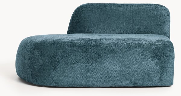 Chaise longue in teddy bouclé Wolke