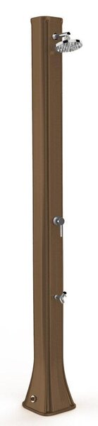 Doccia Solare da Giardino 40L Miscelatore e Lavapiedi Arkema Big Happy Five Dove Grey