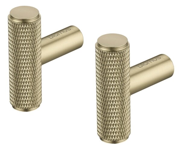 Set di ganci da parete color ottone in metallo 2 pz Rof – Blomus