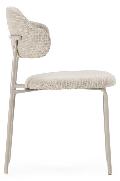 Sedie da pranzo in set color crema 4 pz Adriel – Marckeric