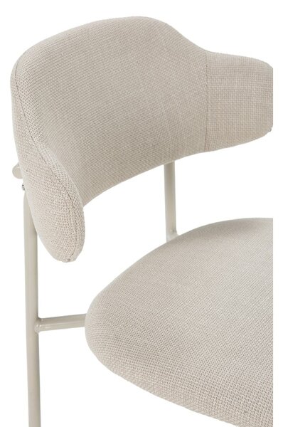 Sedie da pranzo in set color crema 4 pz Adriel – Marckeric