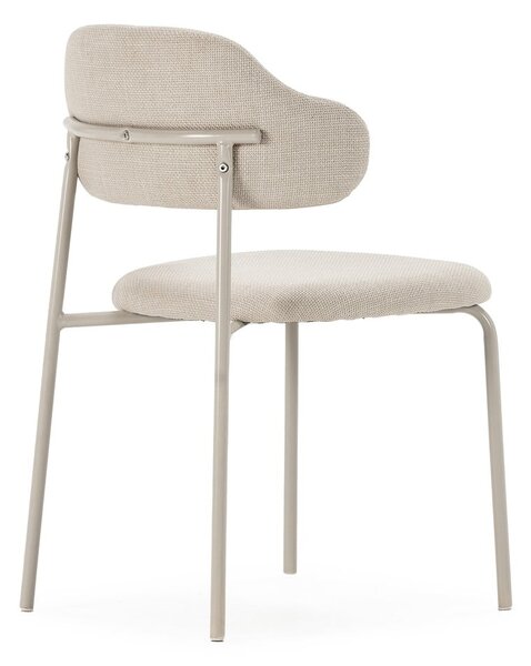 Sedie da pranzo in set color crema 4 pz Adriel – Marckeric