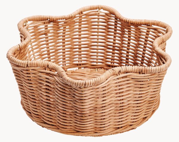 Cestino per pane in rattan Scallop