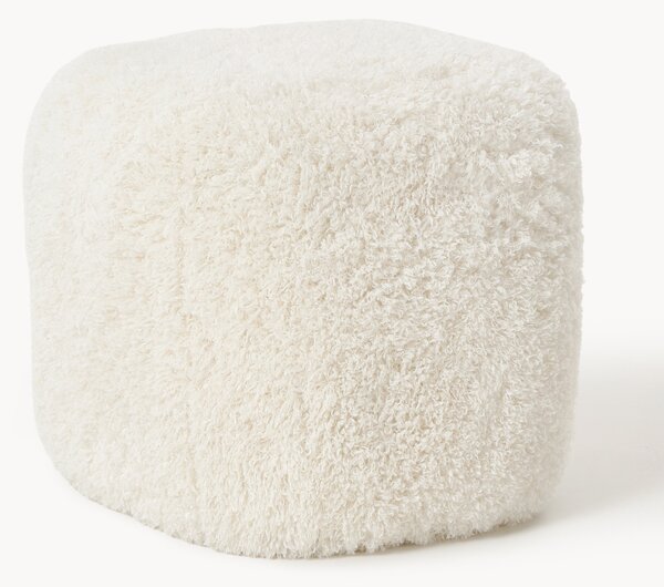 Pouf alto in teddy Wolke