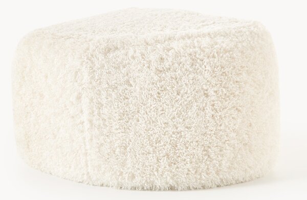 Pouf ovale in teddy Wolke