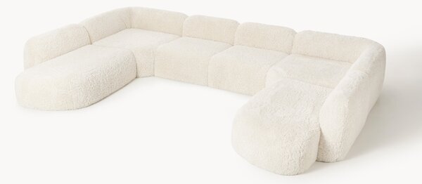 Divano componibile XL in teddy Wolke