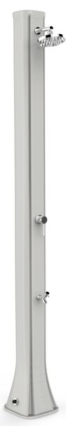 Doccia Solare da Giardino 40L Miscelatore e Lavapiedi Arkema Big Happy Five Bianco