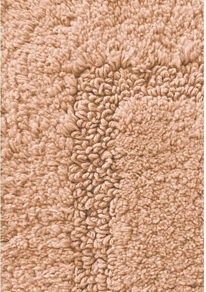 Tappeto arredo bagno Brio in cotone 100% 50X80 Pesca