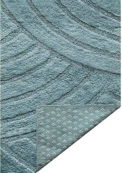 Tappeto arredo bagno Zen in cotone 100% Verde 50X80