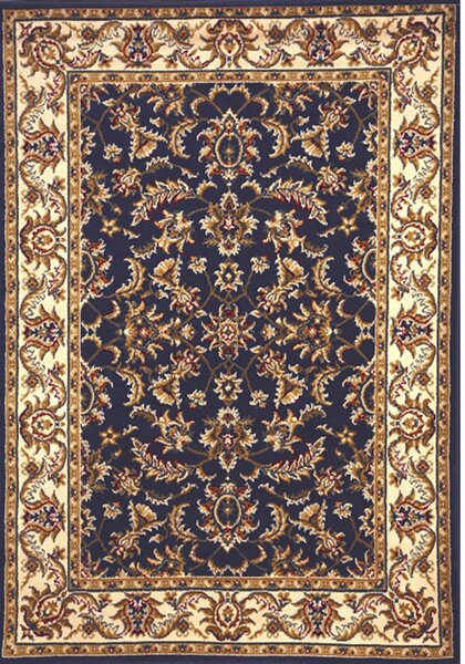 Tappeto arredo classico 100% polipropilene Kazak 511 navy 150x220