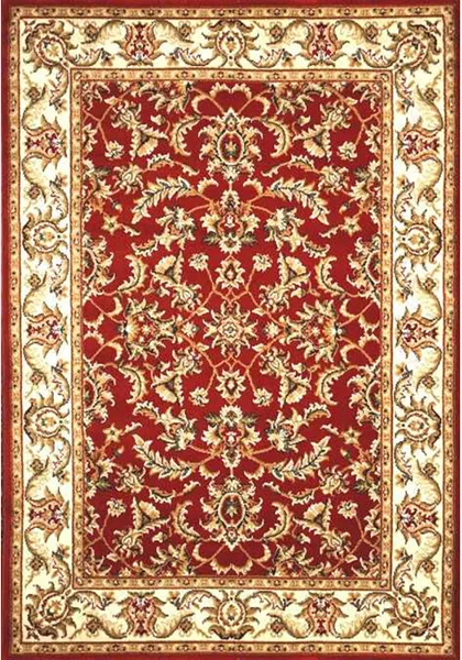 Tappeto arredo classico 100% polipropilene Kazak 511 rosso 60x110