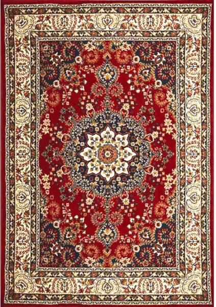 Tappeto arredo classico 100% polipropilene Kazak 316 rosso Rosso 60x110