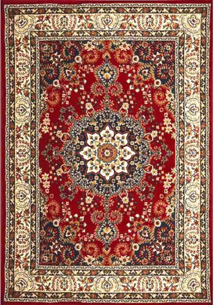 Tappeto arredo classico 100% polipropilene Kazak 316 rosso Rosso 60x110