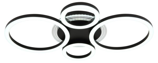 Globo 48039-40 - Plafoniera LED LORETTA LED/40W/230V 35,5x53 cm nero