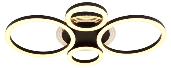 Globo 48039-40 - Plafoniera LED LORETTA LED/40W/230V 35,5x53 cm nero