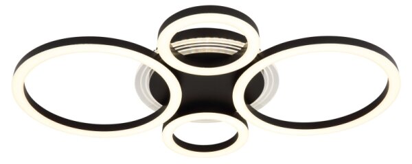 Globo 48039-40 - Plafoniera LED LORETTA LED/40W/230V 35,5x53 cm nero