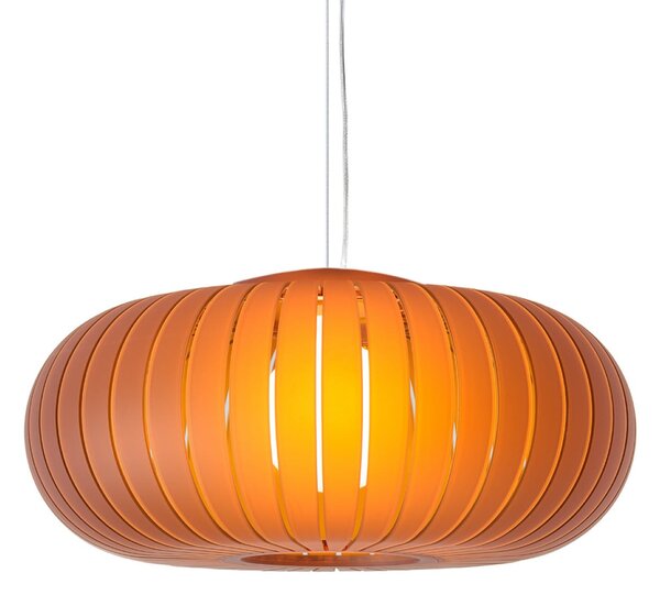 Lampada a sospensione Kartell, Teresa Frozen, Arancione, Soggiorno, Plastica, Design