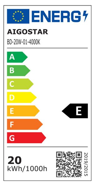 Barra Led 20W da 60cm Bianco neutro 4000K Aigostar
