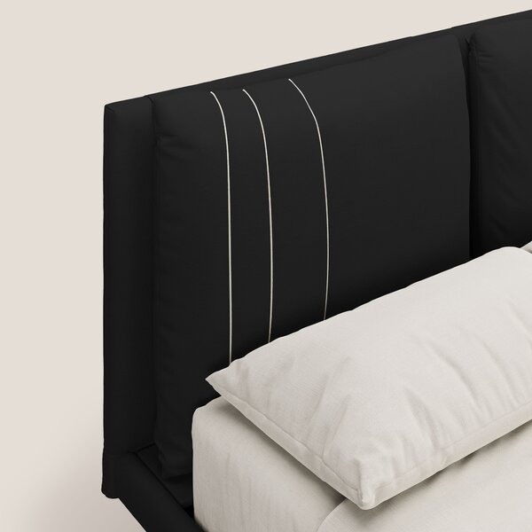 Giselle letto moderno con cuscini testata regolabili con tasche in mic