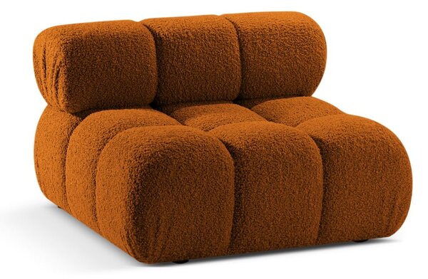 Modulo divano bouclé arancione (parte centrale) Bellis - Micadoni Home