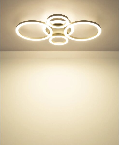 Globo 48039-40CO -LED Plafoniera LORETTA LED/40W/230V 35,5x53 cm ottone