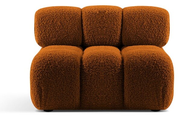 Modulo divano bouclé arancione (parte centrale) Bellis - Micadoni Home