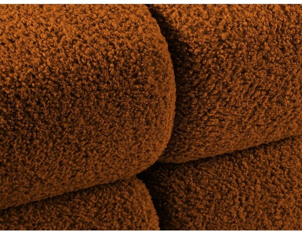 Modulo divano bouclé arancione (parte centrale) Bellis - Micadoni Home