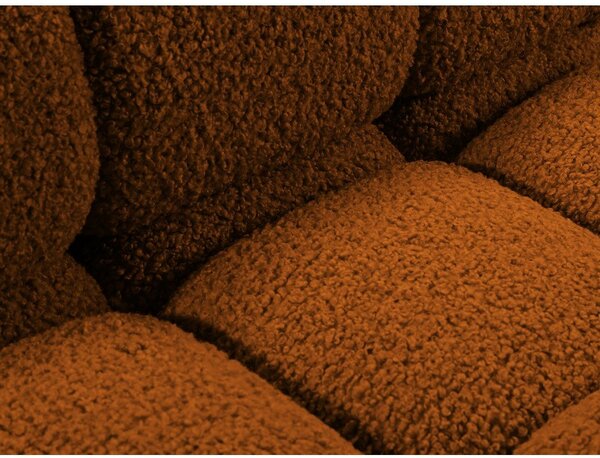 Modulo divano bouclé arancione (parte centrale) Bellis - Micadoni Home