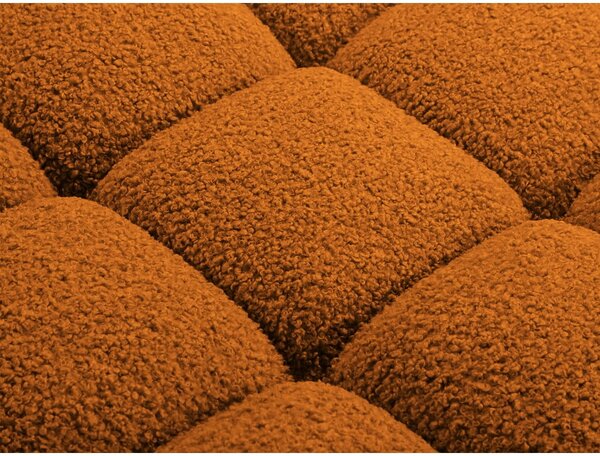 Modulo divano bouclé arancione (parte centrale) Bellis - Micadoni Home