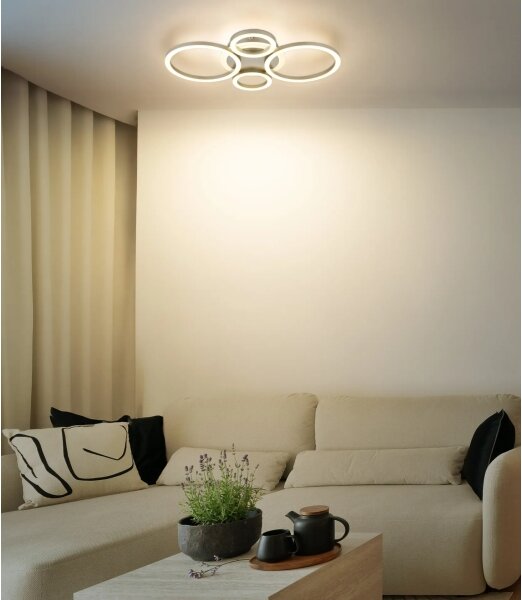 Globo 48039-40CO -LED Plafoniera LORETTA LED/40W/230V 35,5x53 cm ottone