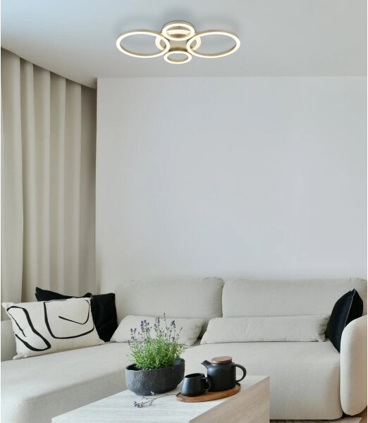 Globo 48039-40CO -LED Plafoniera LORETTA LED/40W/230V 35,5x53 cm ottone