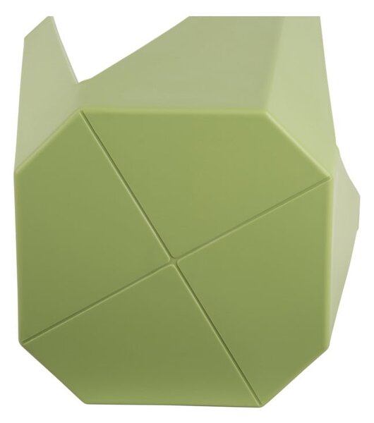 Sgabello verde in plastica Cherish – Leitmotiv