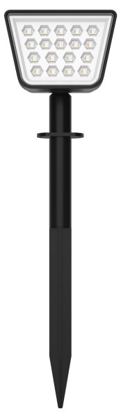 Lampada solare LED RGBW con sensore LED/3,7V IP54 1200 mAh nera