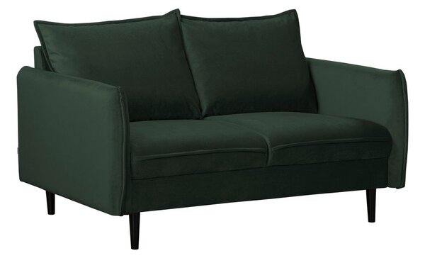 Divano verde scuro con rivestimento in velluto 138 cm Juli – Ropez