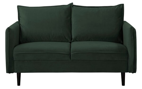 Divano verde scuro con rivestimento in velluto 138 cm Juli – Ropez