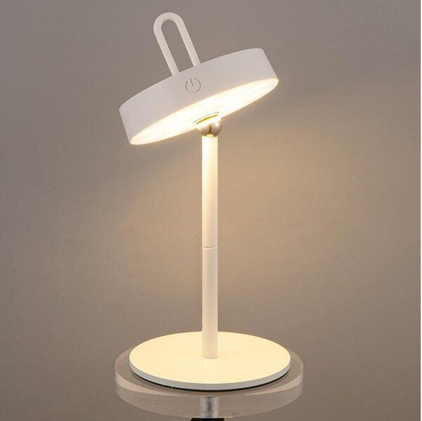 Lampada da tavolo a sfioramento dimmerabile ricaricabile per esterni LED GENTLE LED/1,5W/3,7V 3000 mAh IP44 bianca