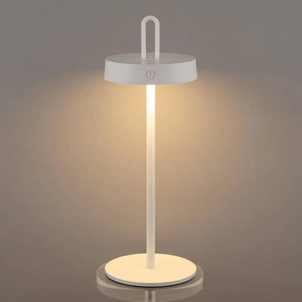 Lampada da tavolo a sfioramento ricaricabile dimmerabile per esterno SHINE LED/1,5W/3,7V 3000 mAh IP44 bianca