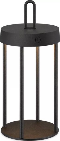 Lampada da tavolo ricaricabile dimmerabile a tocco per esterni GENTLE LED/1,5W/3,7V 3000 mAh IP44 nero