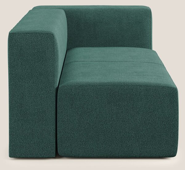 Nettuno modulo angolo/laterale maxi in morbido tessuto bouclè T07 verd