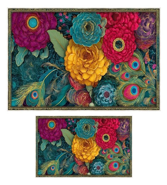Set di tappetini per il bagno 2 pz 60x100 cm – Foutastic