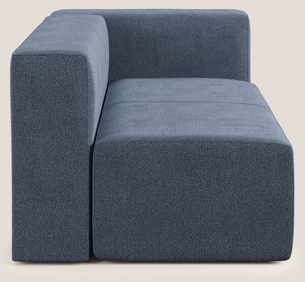 Nettuno modulo angolo/laterale maxi in morbido tessuto bouclè T07 blu