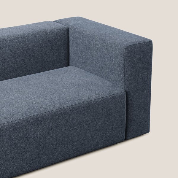 Nettuno modulo angolo/laterale maxi in morbido tessuto bouclè T07 blu
