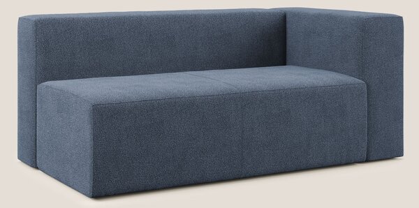 Nettuno modulo angolo/laterale maxi in morbido tessuto bouclè T07 blu